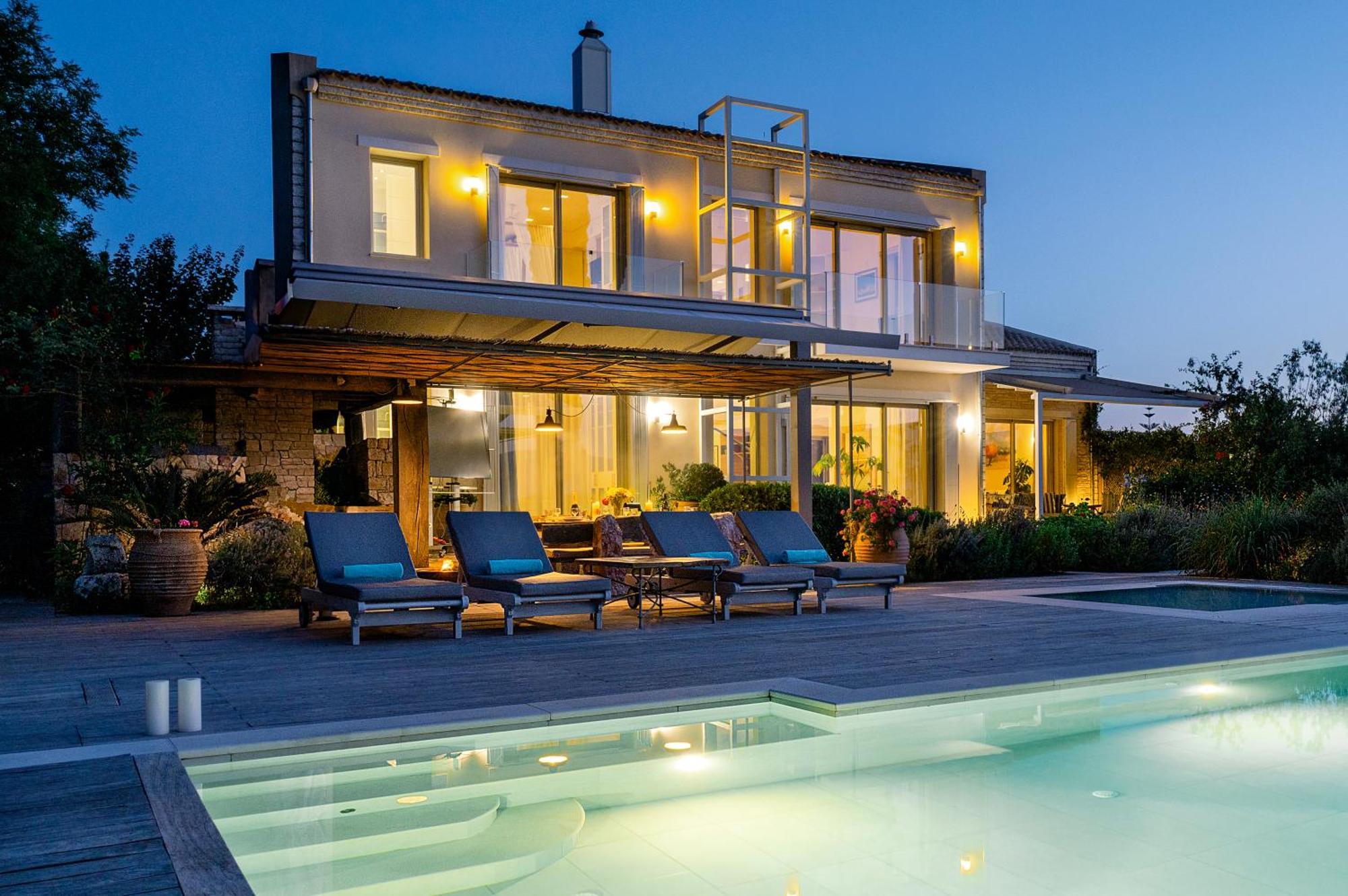 Melithea Seaview Villa Alepou Exteriör bild