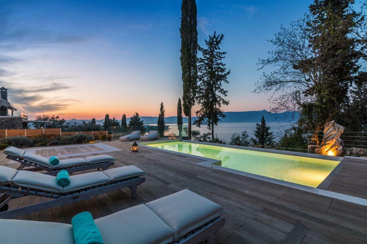 Melithea Seaview Villa Alepou Exteriör bild